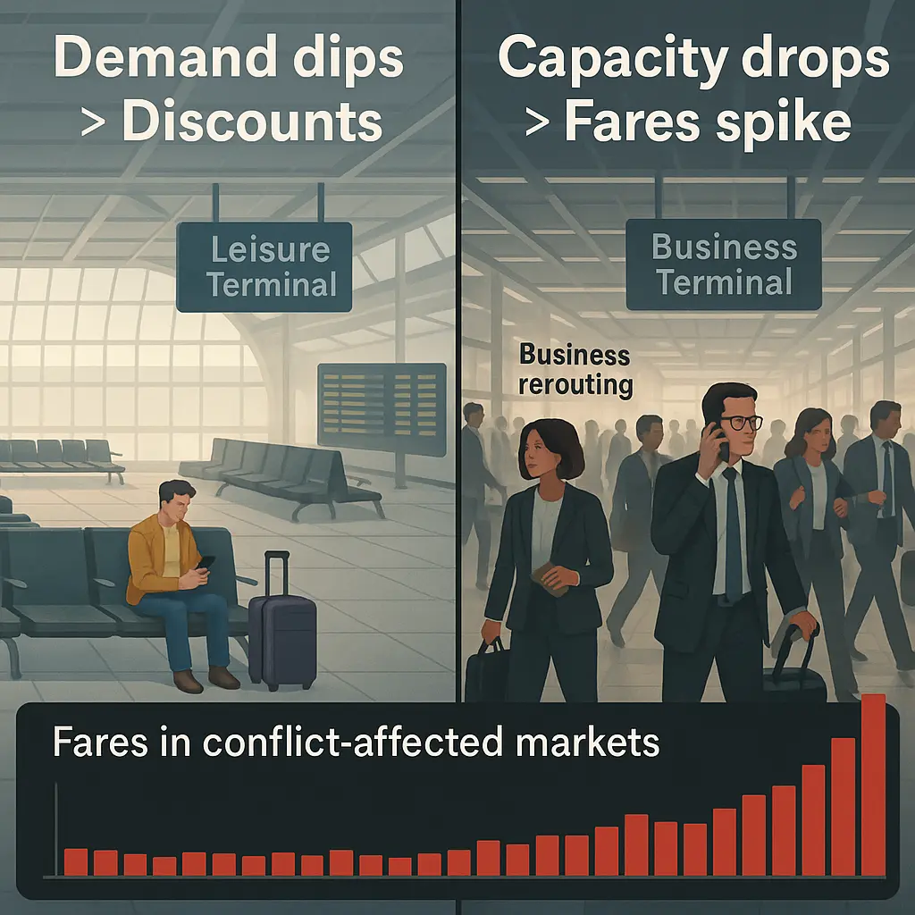 How Wars and Geopolitical Tensions Impact Airline Pricing